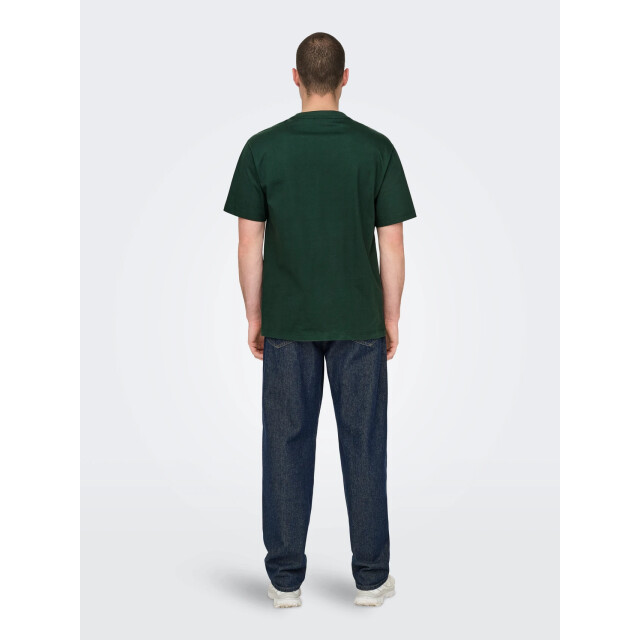 Only & Sons onsfred life rlx ss tee noos 22022532 darkest spruce 05011.369.0182 large