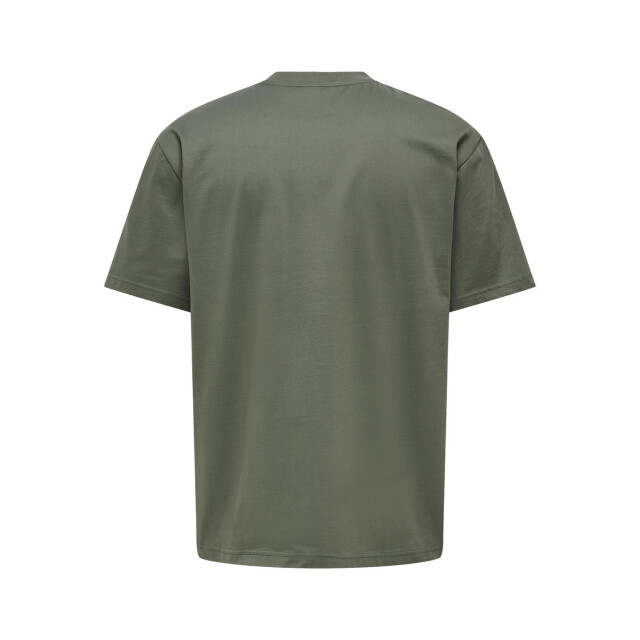 Only & Sons onsfred life rlx ss tee noos 22022532 castor gray 05011.940.0077 large