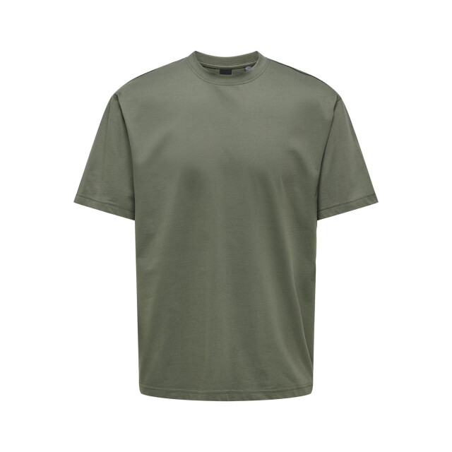 Only & Sons onsfred life rlx ss tee noos 22022532 castor gray 05011.940.0077 large