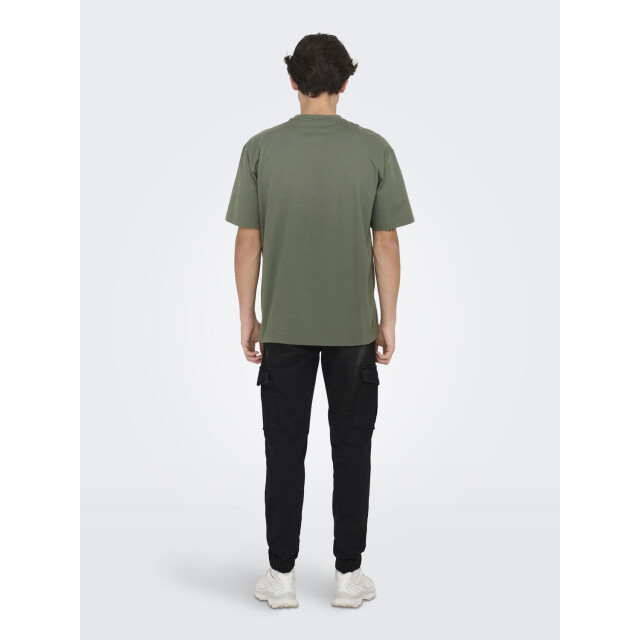 Only & Sons onsfred life rlx ss tee noos 22022532 castor gray 05011.940.0077 large