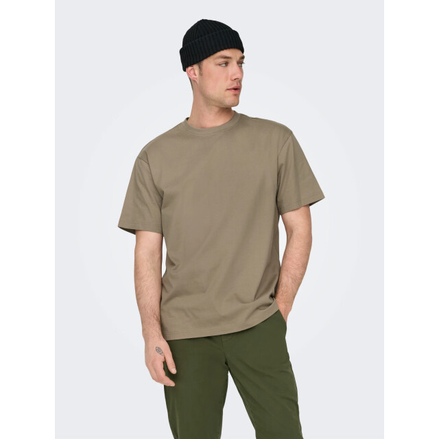 Only & Sons onsfred life rlx ss tee noos 22022532 desert 05011.834.0010 large