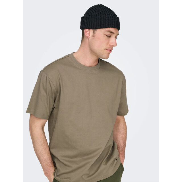 Only & Sons onsfred life rlx ss tee noos 22022532 desert 05011.834.0010 large