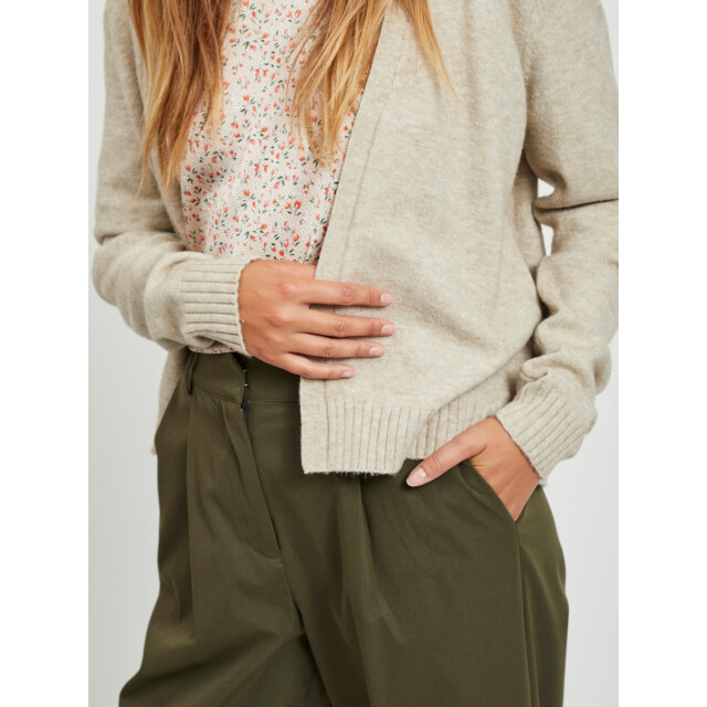 Vila viril short l/s knit cardigan-noos 14060800 natural melange 06741.172.0011 large