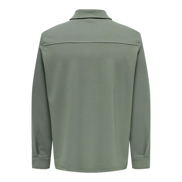 Only & Sons onsnewkodyl overshirt sweat noos 22021279 castor gray 05633.940.0049 large