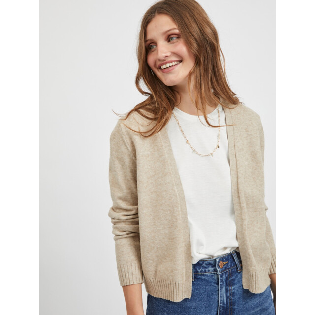 Vila viril short l/s knit cardigan-noos 14060800 natural melange 06741.172.0011 large
