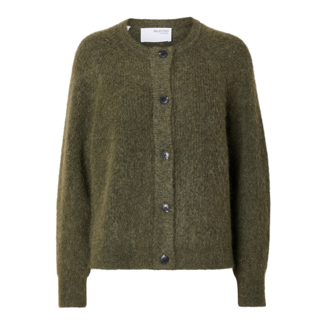 Selected Femme slflulu ls knit short cardigan noos 16074481 kalamata 06741.369.0008 large