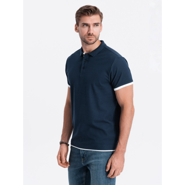 Ombre Poloshirt heren korte mouw - karuan OM-0113-KARUAN large