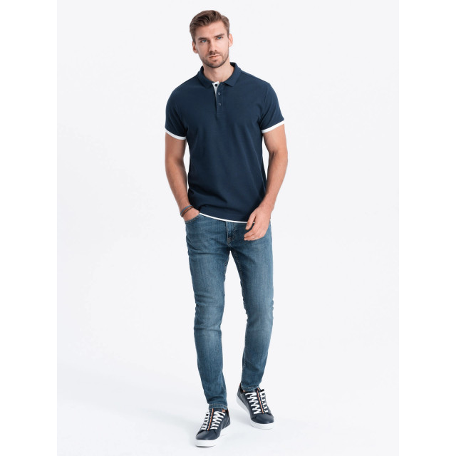 Ombre Poloshirt heren korte mouw - karuan OM-0113-KARUAN large