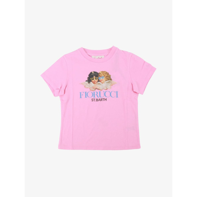 Saint Barth Meisjes shirt angels fiorucci roze ELLY001-03093F large