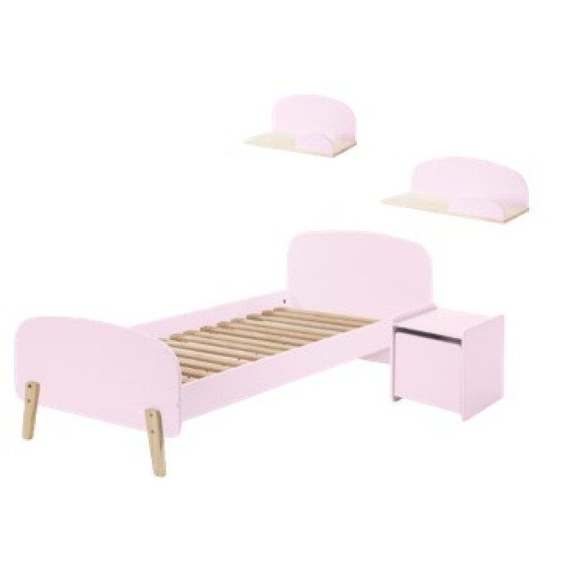 Lucevi kiddy bed + nachtkastje + hangplankjes - 90x200 cm 3012511 large