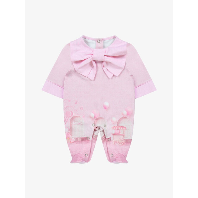 Lapin House Meisjes boxpakje strik pink 242E5175-E1220 large