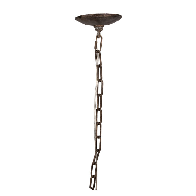 Clayre & Eef Hanglamp 72x72x67 cm goudkleurig metaal hanglamp eettafel 3033371 large