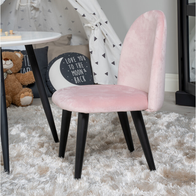 Nest living Britta velvet kinderstoel – met zwarte poten 3033389 large