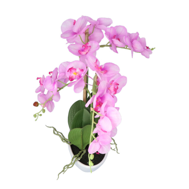 Kopu ® kunstbloem orchidee 53 cm met schaal ovaal phalenopsis 2612707 large
