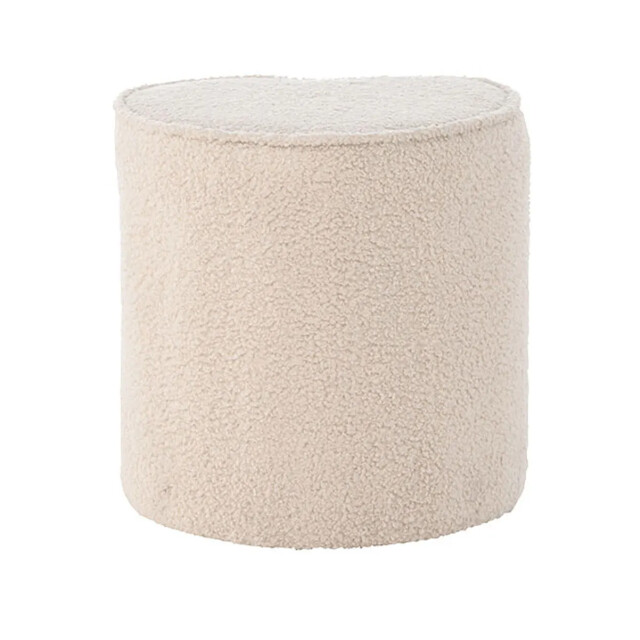 Nest living Jilly hartvormige kinderpoef teddy 3033382 large