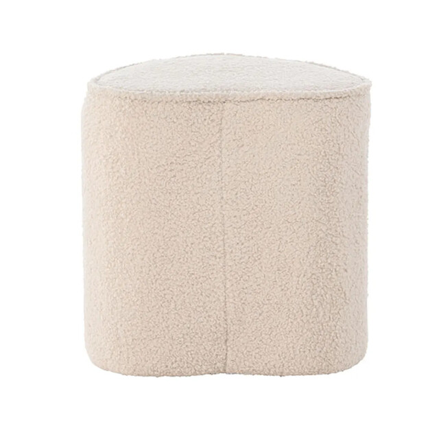 Nest living Jilly hartvormige kinderpoef teddy 3033382 large