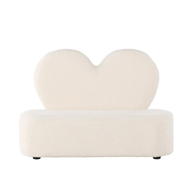 Nest living Aryna kinderbankje teddy met hartvormige rugleuning 3033377 large
