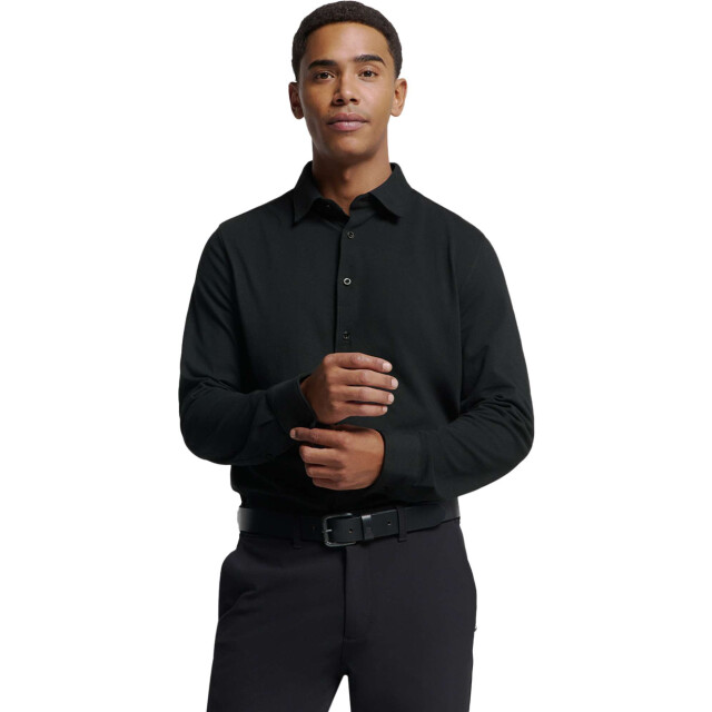 No Excess Shirt jersey pique stretch black N4186-020 large