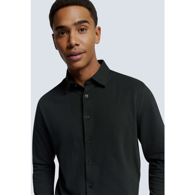 No Excess Shirt jersey pique stretch black N4186-020 large