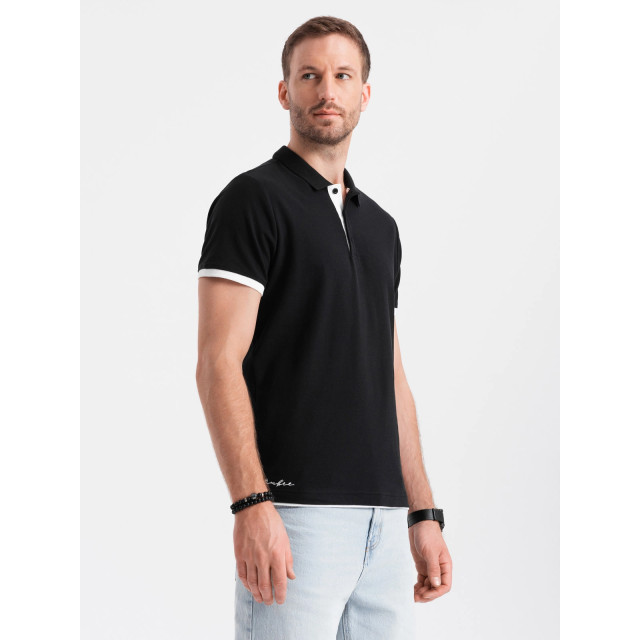 Ombre Poloshirt heren korte mouw - kelya OM-0113-KELYA large