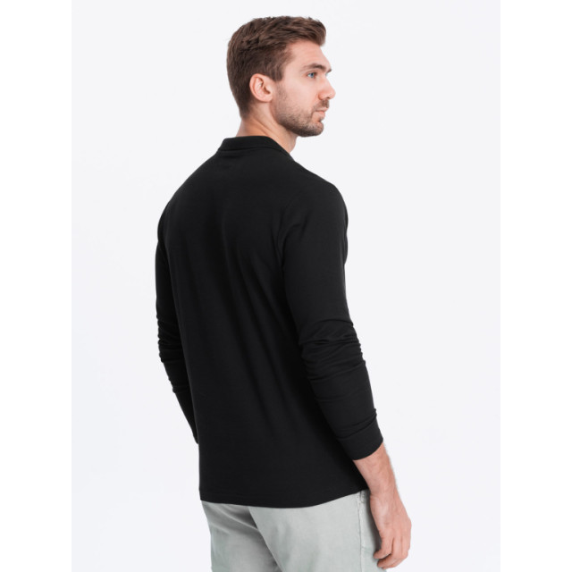 Ombre Poloshirt heren longsleeve - jergen OM-0114-1 large