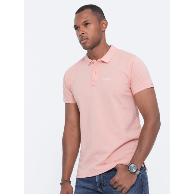 Ombre Heren poloshirt pink catania OM-S1746-3 large