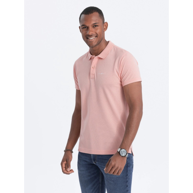 Ombre Heren poloshirt pink catania OM-S1746-3 large