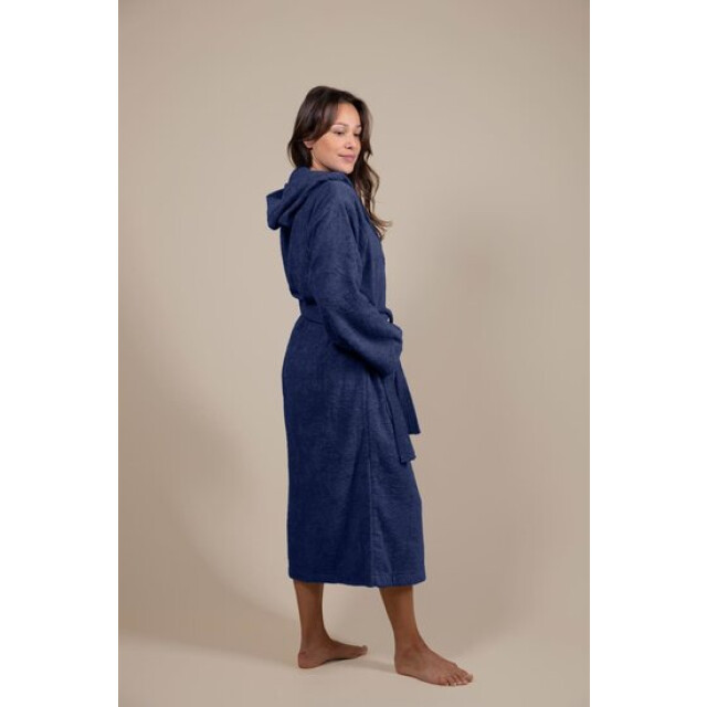 CozyLion Badjas badstof dames & heren donker blauw | CL-MB-168 large
