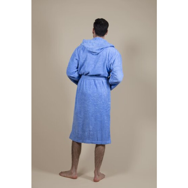 CozyLion Badjas badstof dames & heren jeans blauw | CL-JE-620 large