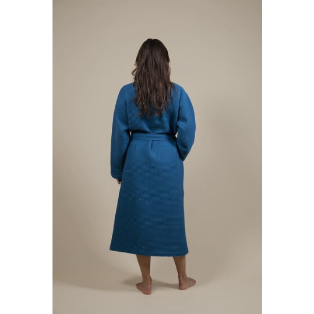 CozyLion Sauna badjas wafelstof dames & heren azur blauw | CL-AZR-555 large