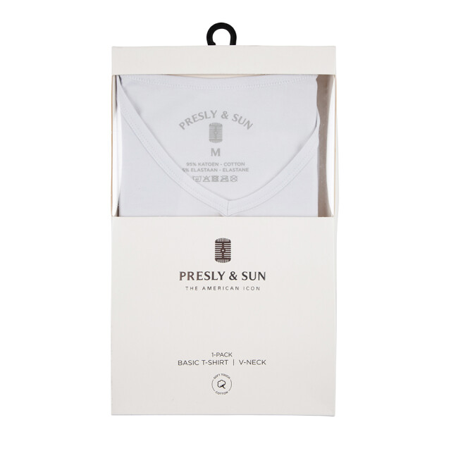 PRESLY & SUN Steve v-neck PS-STEVE-WHT-M large