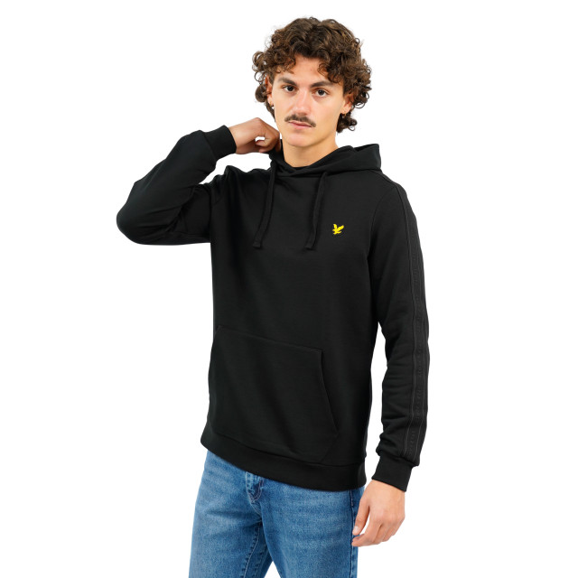 Lyle and Scott Tape hoodie tape-hoodie-00056783-black large