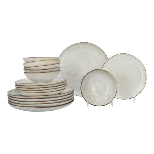Secret de Gourmet Aardewerk serviesset flower 6 persoons 18-delig - 3047565 large