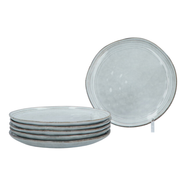 Secret de Gourmet Serviesset flower grey 6 persoons aardewerk servies 18-delig - 3047566 large