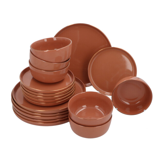 Secret de Gourmet Serviesset sublima 6 persoons 18-delig aardewerk oud 3047562 large
