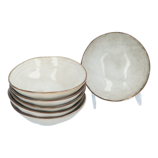 Secret de Gourmet Aardewerk serviesset flower 6 persoons 18-delig - 3047565 large