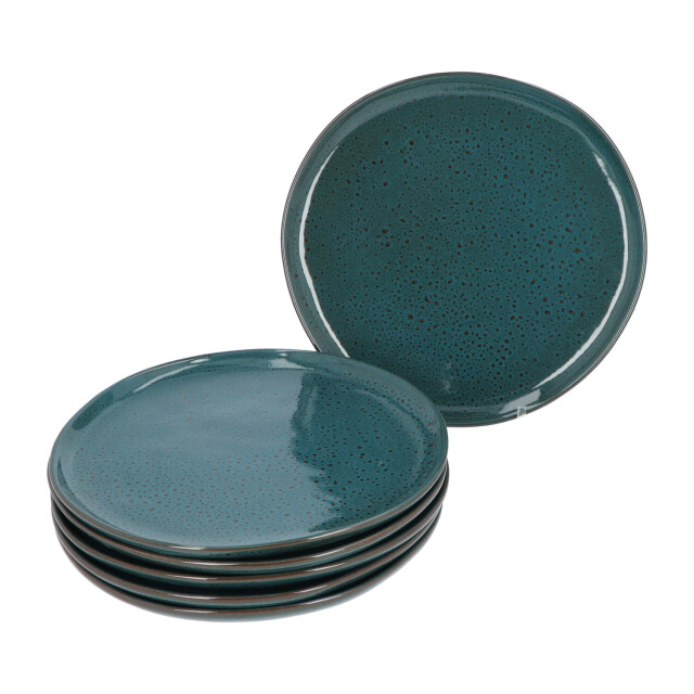 Secret de Gourmet 6 stuks dinerborden jade reactive glazing aardewerk 3047778 large