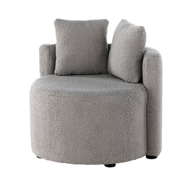 Nest living Elina ronde kinderfauteuil teddy – met twee kussens 3033532 large