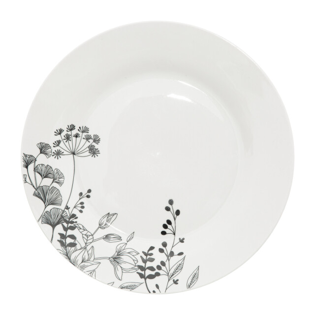 Secret de Gourmet Porseleinen serviesset wild flower 6-persoons 18-delig wit/ 3047539 large