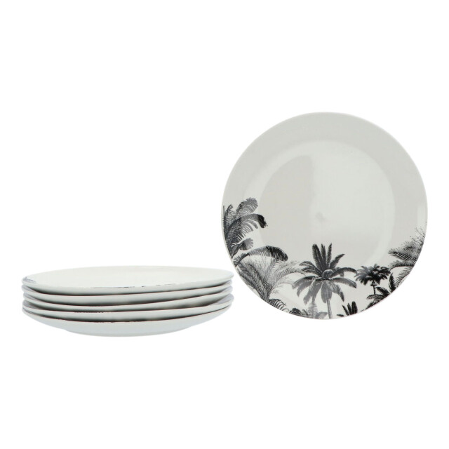 Secret de Gourmet 6-persoons dinerborden set porselein bota 26 cm wit/ 3047735 large