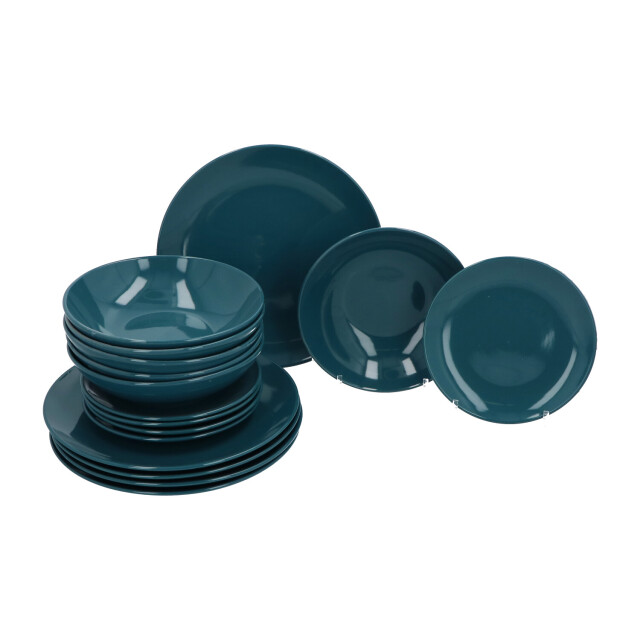 Secret de Gourmet Porseleinen serviesset 6 persoons 18 delig petrol 3047535 large