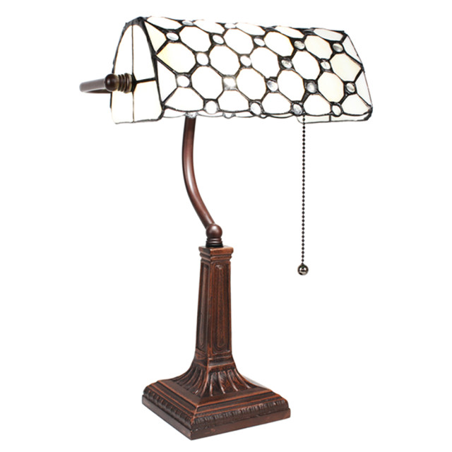 LumiLamp Tiffany tafellamp 26x23x42 cm metaal glas tiffany bureaulamp 1980564 large