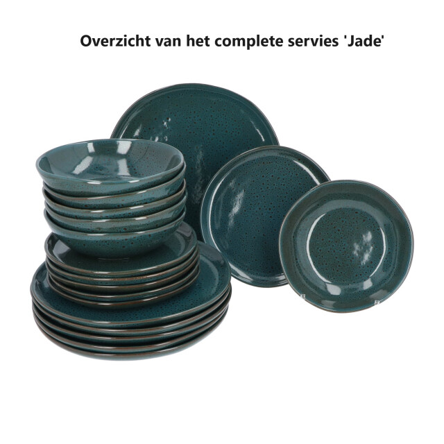 Secret de Gourmet 6 stuks dinerborden jade reactive glazing aardewerk 3047778 large
