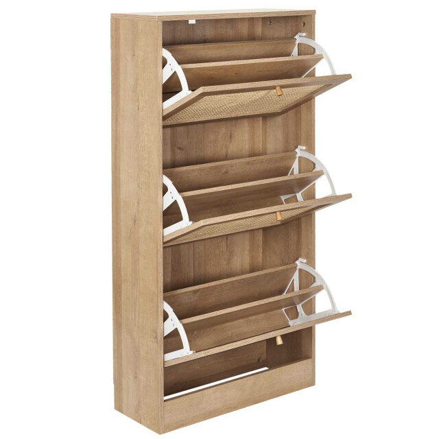 Home Deco Factory Schoenenkast bali 3 lades 24x60x113 cm voor 18 paar - 3047798 large