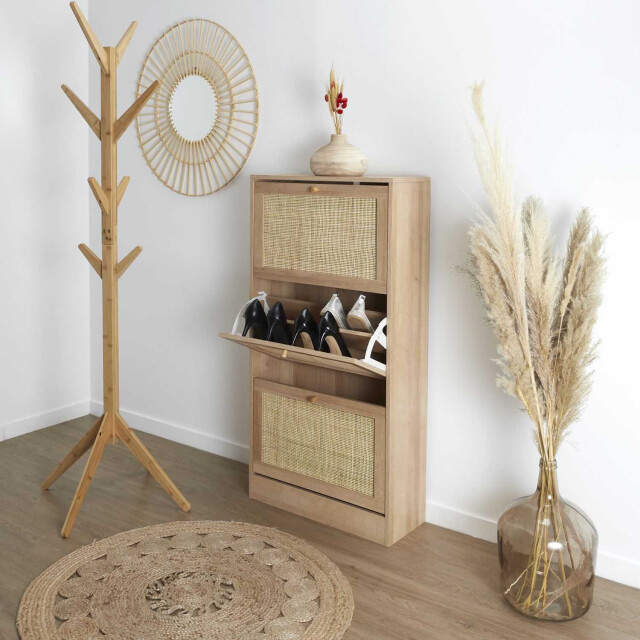 Home Deco Factory Schoenenkast bali 3 lades 24x60x113 cm voor 18 paar - 3047798 large