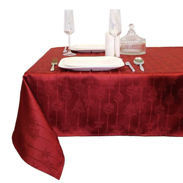 Unique Living tafelkleed raula red 145x200cm 3015545 large