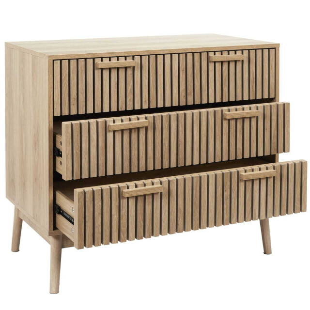 Home Deco Factory Ladekast klaus met panelen voorzijde buffetkast 90x49x79 cm - 3056986 large