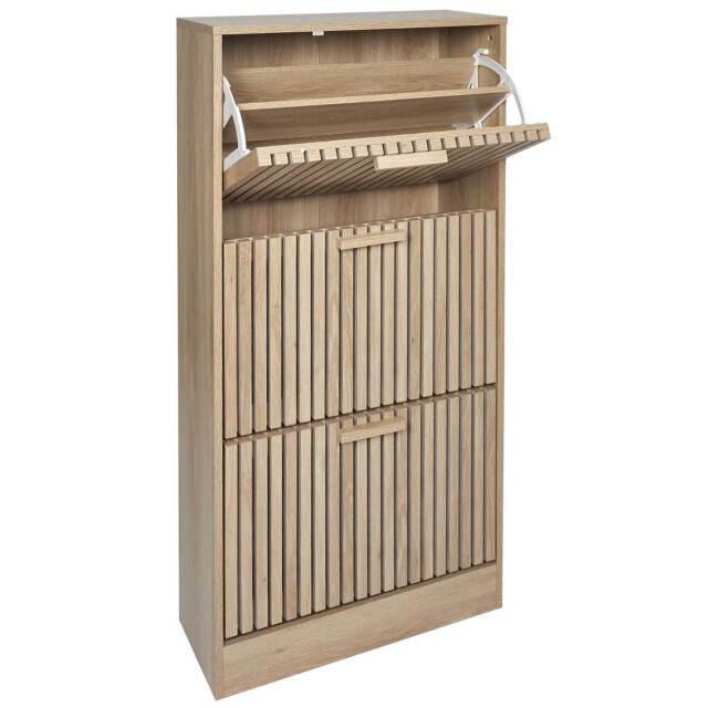 Home Deco Factory Schoenenkast klaus 3 lades 24x60x113 cm voor 18 paar - 3047799 large