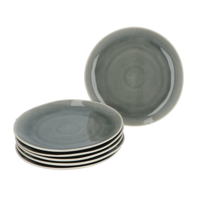 Secret de Gourmet 6 stuks dinerborden 27 cm esmee reactive glazing aardewerk 3047787 large