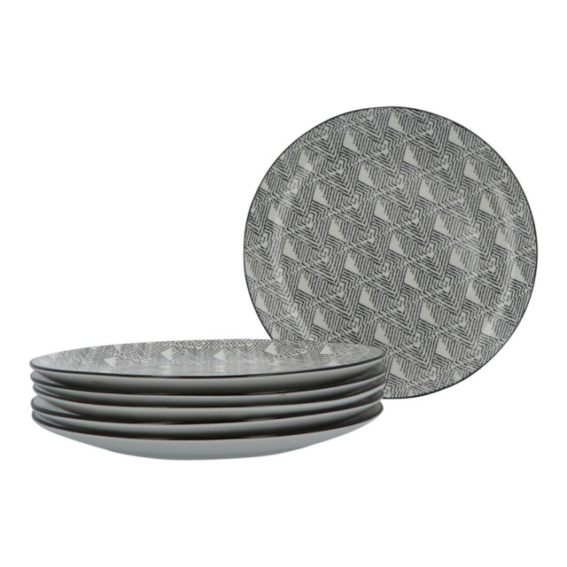 Secret de Gourmet Serviesset 6 persoons porselein bohemia ethnic 18-delig /wit 3047584 large
